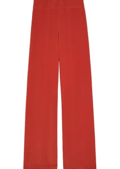 Rihani wide-leg silk trousers