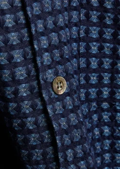 Riita textured patterned linen shirt
