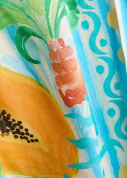Rio printed woven mini wrap skirt