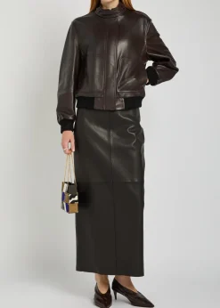 Rios leather bomber jacket