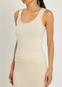 Riri knitted bouclé tank