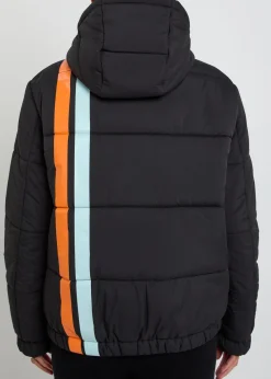 Riski logo-embroidered padded shell jacket