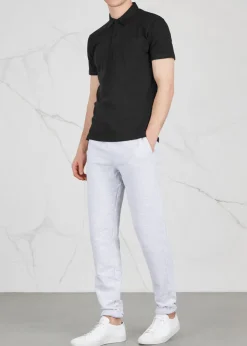 Riviera cotton-mesh polo shirt