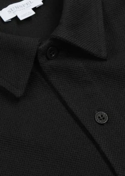 Riviera cotton-mesh polo shirt