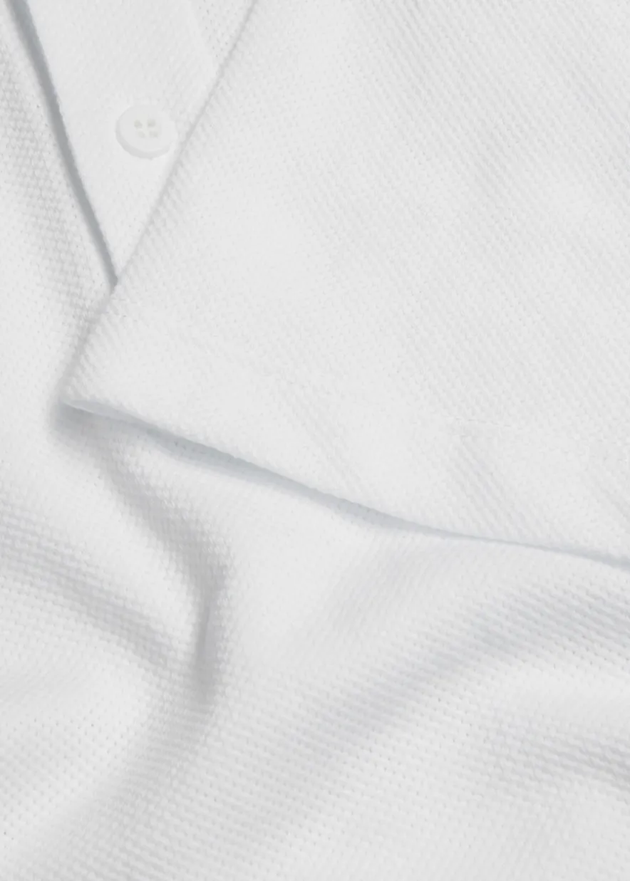 Riviera cotton-mesh polo shirt