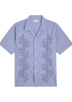 Road fine-striped cotton shirt