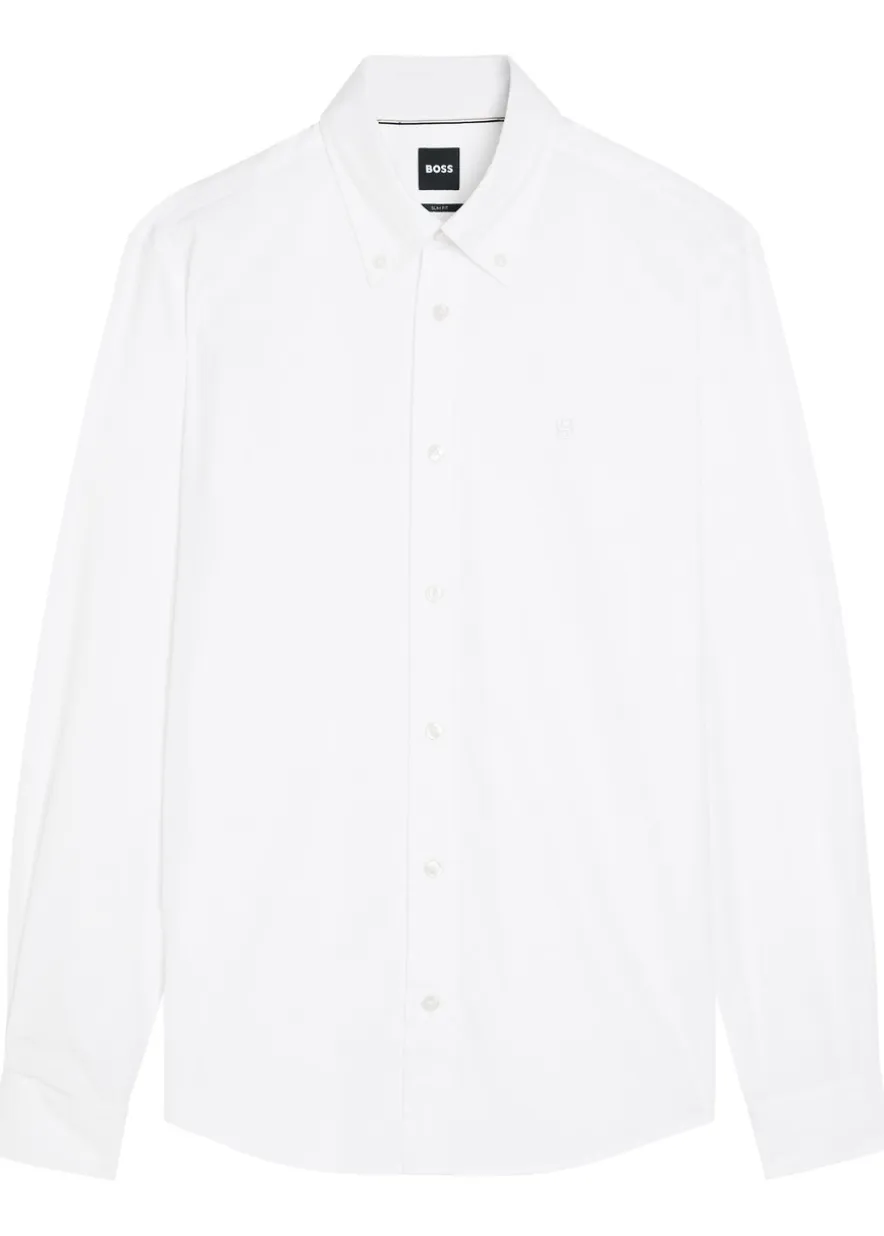 Roan logo-embroidered cotton-poplin shirt