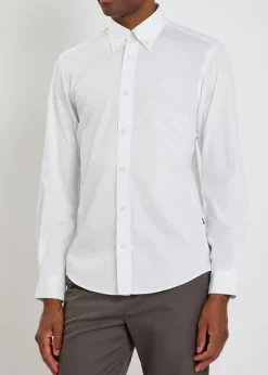 Roan logo-embroidered cotton-poplin shirt