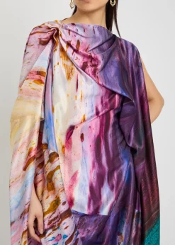 Robina printed silk maxi dress