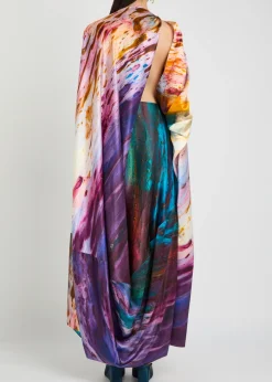 Robina printed silk maxi dress