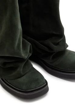 Robin layered suede combat boots