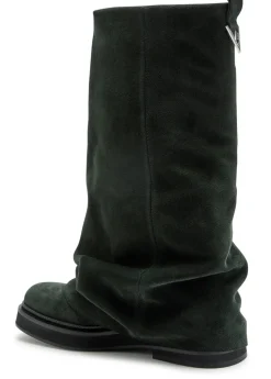 Robin layered suede combat boots