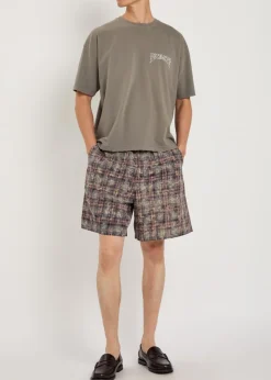 Rocco checked cotton shorts