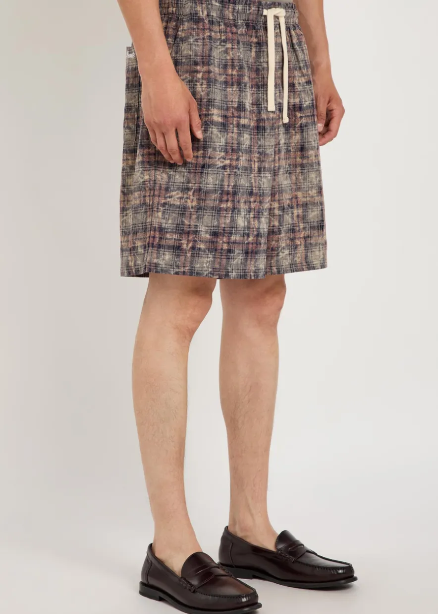 Rocco checked cotton shorts