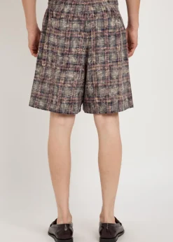 Rocco checked cotton shorts