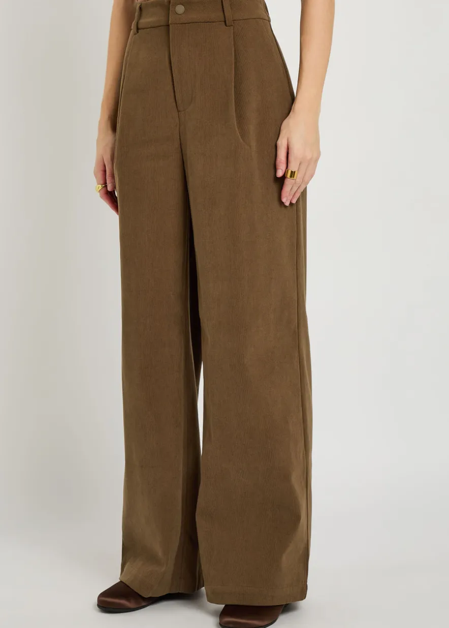 Rocio wide-leg corduroy trousers