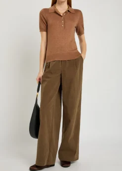 Rocio wide-leg corduroy trousers