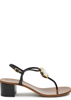 Rock 40 crystal-embellished leather sandals