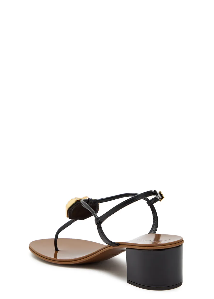 Rock 40 crystal-embellished leather sandals
