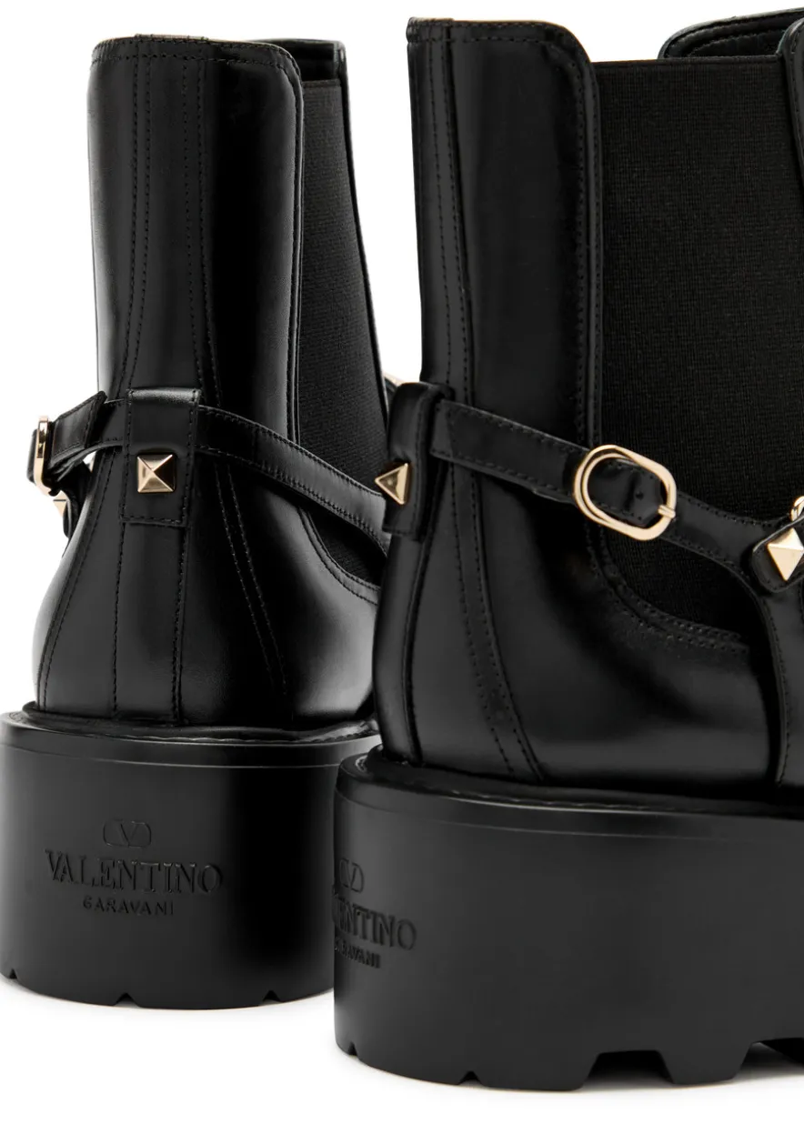 Rockstud Beatle leather ankle boot