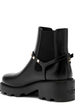 Rockstud Beatle leather ankle boot