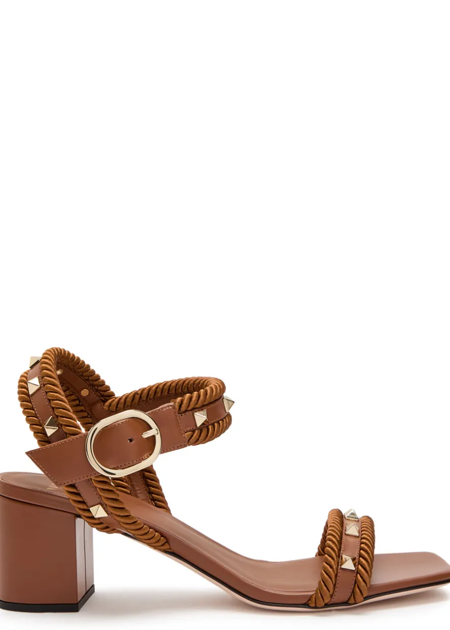 Rockstud 60 leather sandals