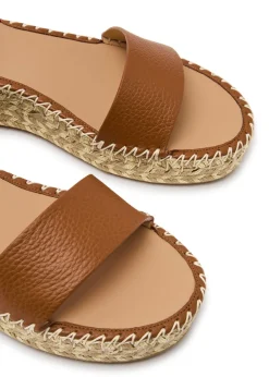 Rockstud 50 leather wedge espadrilles