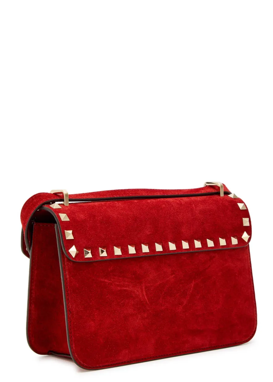 Rockstud small suede shoulder bag