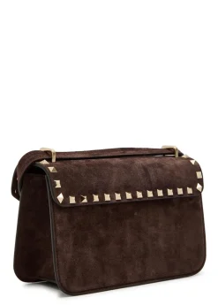 Rockstud small suede shoulder bag