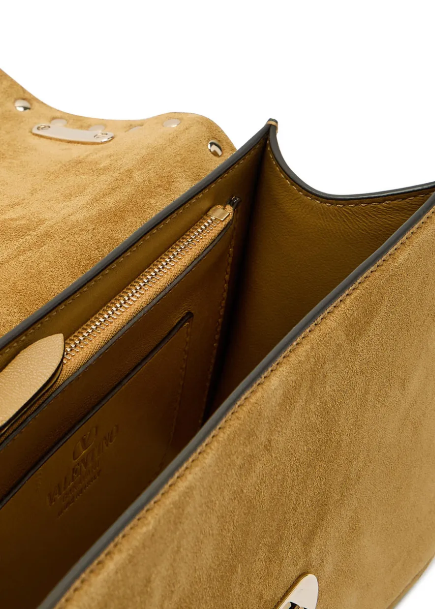 Rockstud small suede shoulder bag