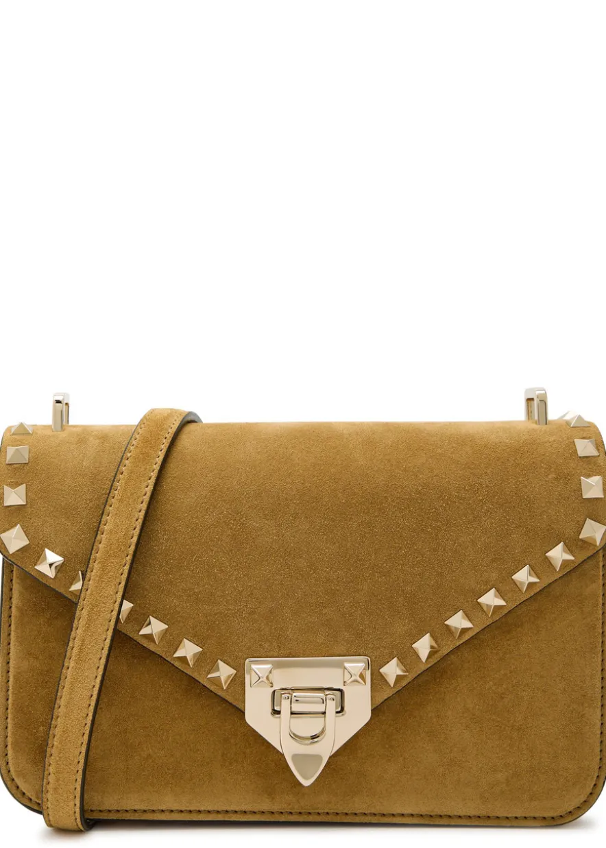 Rockstud small suede shoulder bag
