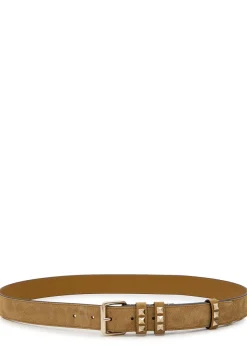 Rockstud suede belt
