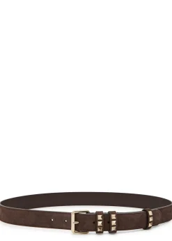 Rockstud suede belt