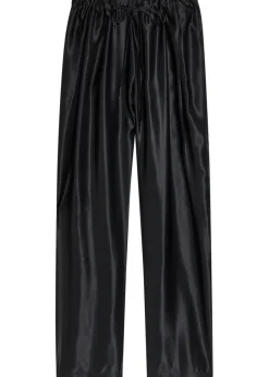 Rohen straight-leg satin trousers