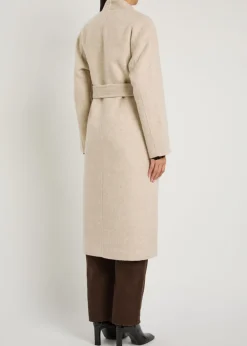 Roland belted wool-blend coat