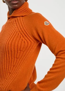 Roll-neck wool and cashmere-blend jumper
