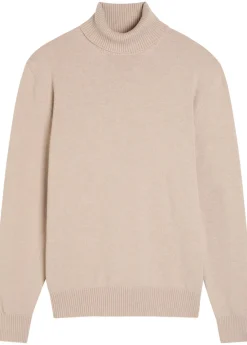 Roll-neck wool top