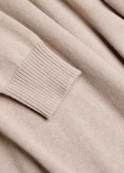 Roll-neck wool top