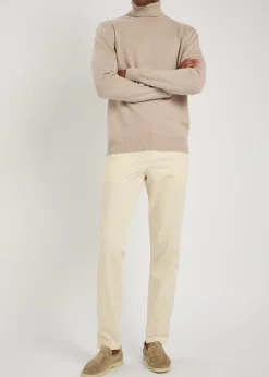 Roll-neck wool top