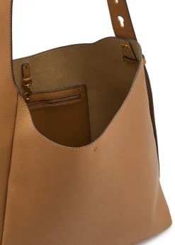 Romy grained leather hobo bag