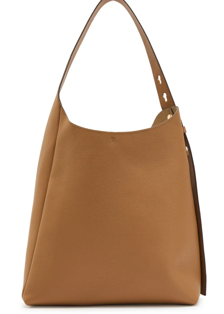 Romy grained leather hobo bag
