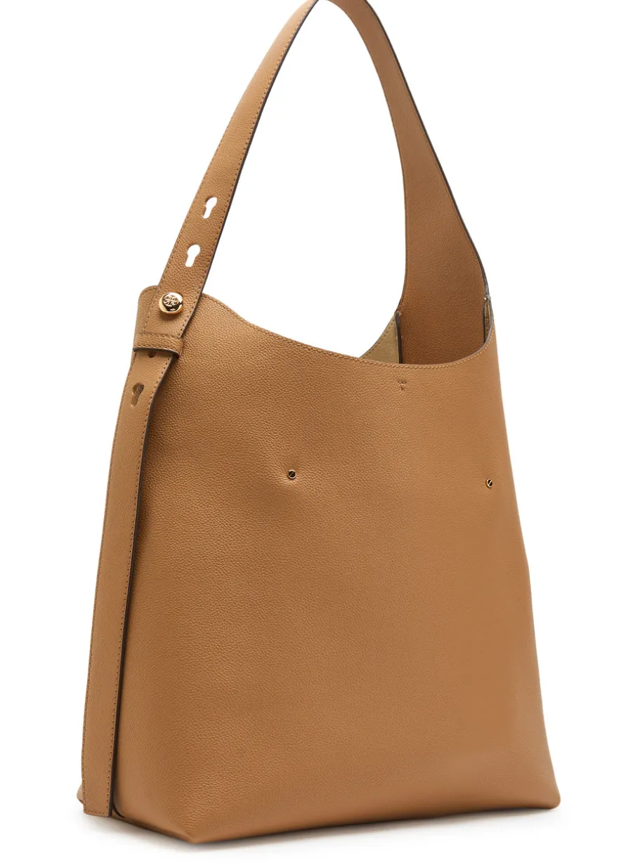 Romy grained leather hobo bag