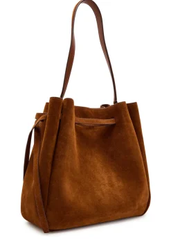 Romy large suede bucket bag