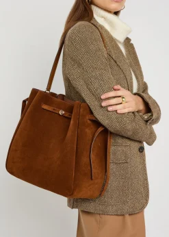 Romy large suede bucket bag