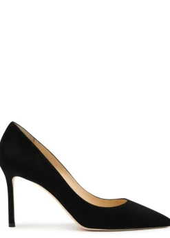 Romy 85 suede pumps