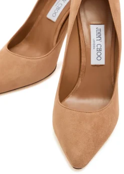 Romy 85 suede pumps