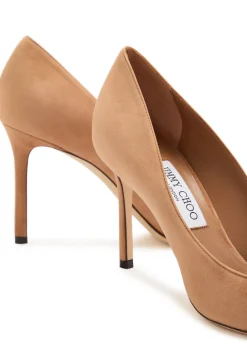 Romy 85 suede pumps