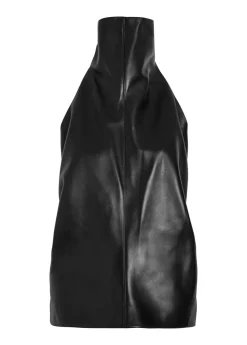 Rone draped leather top