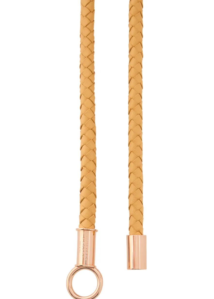 Rope leather belt