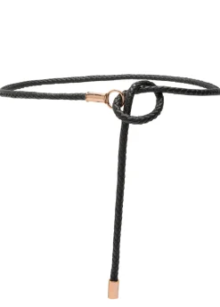 Rope leather belt